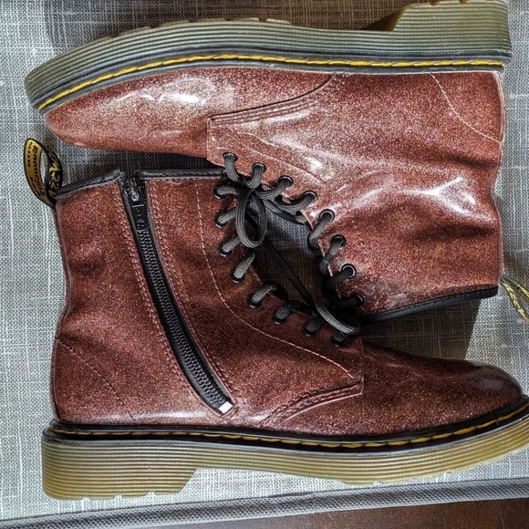 Dr. Martens 1460 Glitter Juniors Ankle Boots. Size 3 - Picture 2 of 11